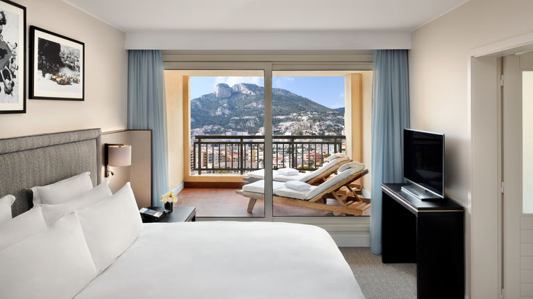 The hotel offers a variety of spacious suites with scenic terraces.