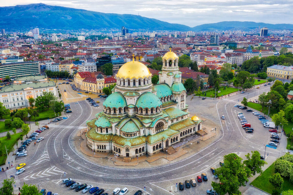 This Cheap European Country Just Launched Its First Digital Nomad Visa Aerial View Of Alexander Nevsky Cathedral, Sofia, Bulgaria