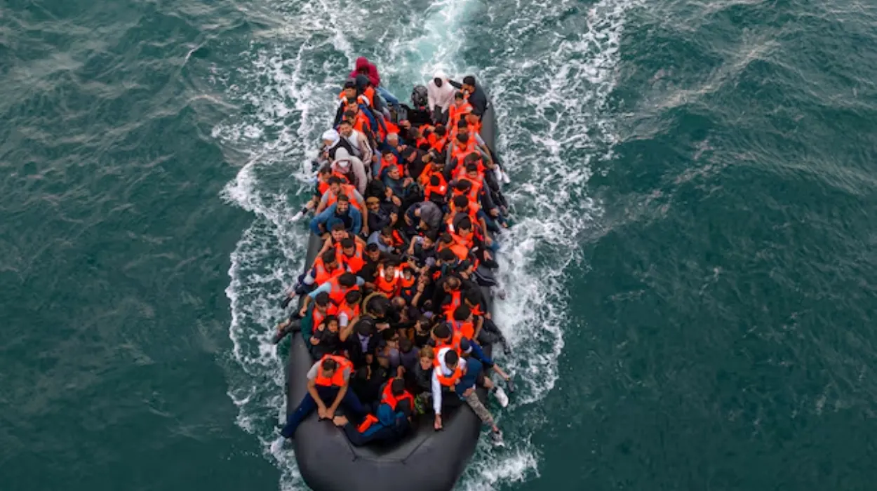 UK channel crossings record continued increases 2025