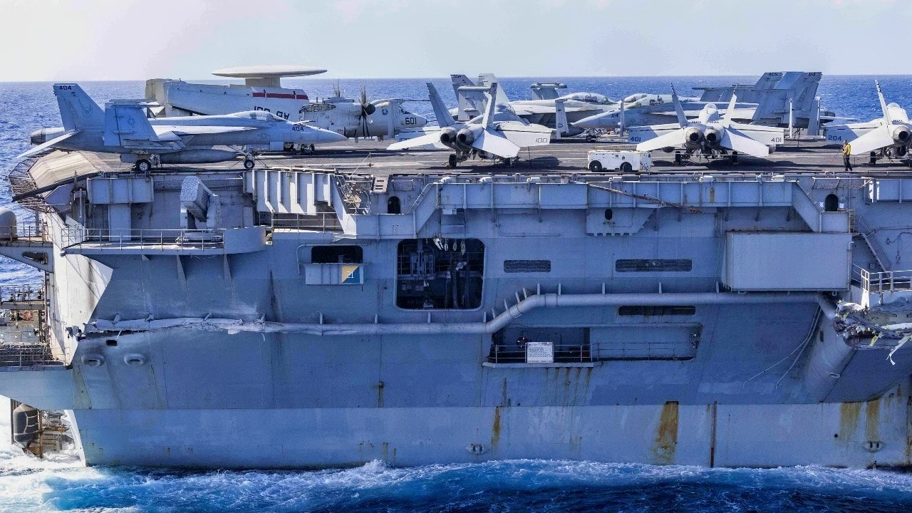 USS Harry S. Truman Aircraft Carrier Damage