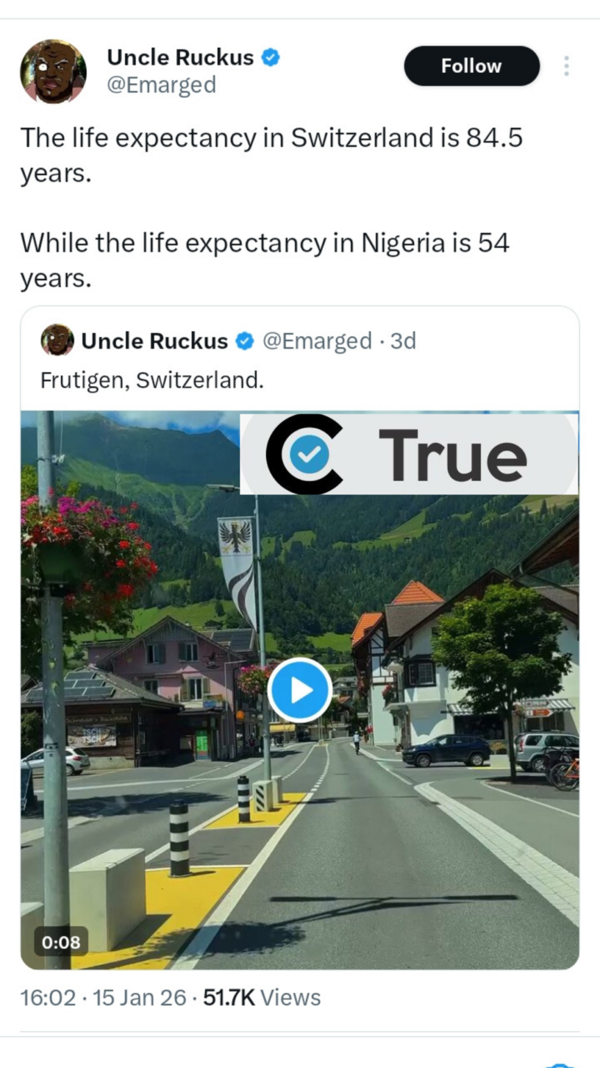 A screenshot of the post on X.