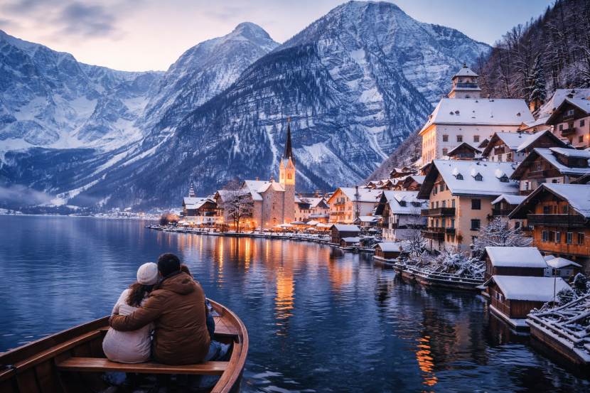 Hallstatt, Austria – The Ultimate Valentine’s Day 2026 Destination To Explore Love Amidst Snowy Alps