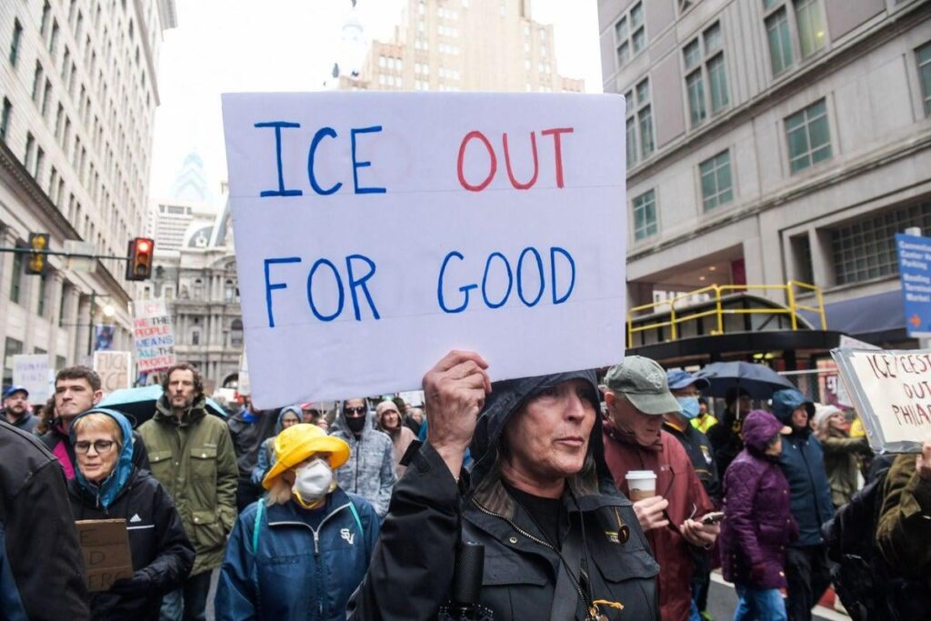 Thousands turn up for nationwide anti-ICE protests after killing of Renee Good