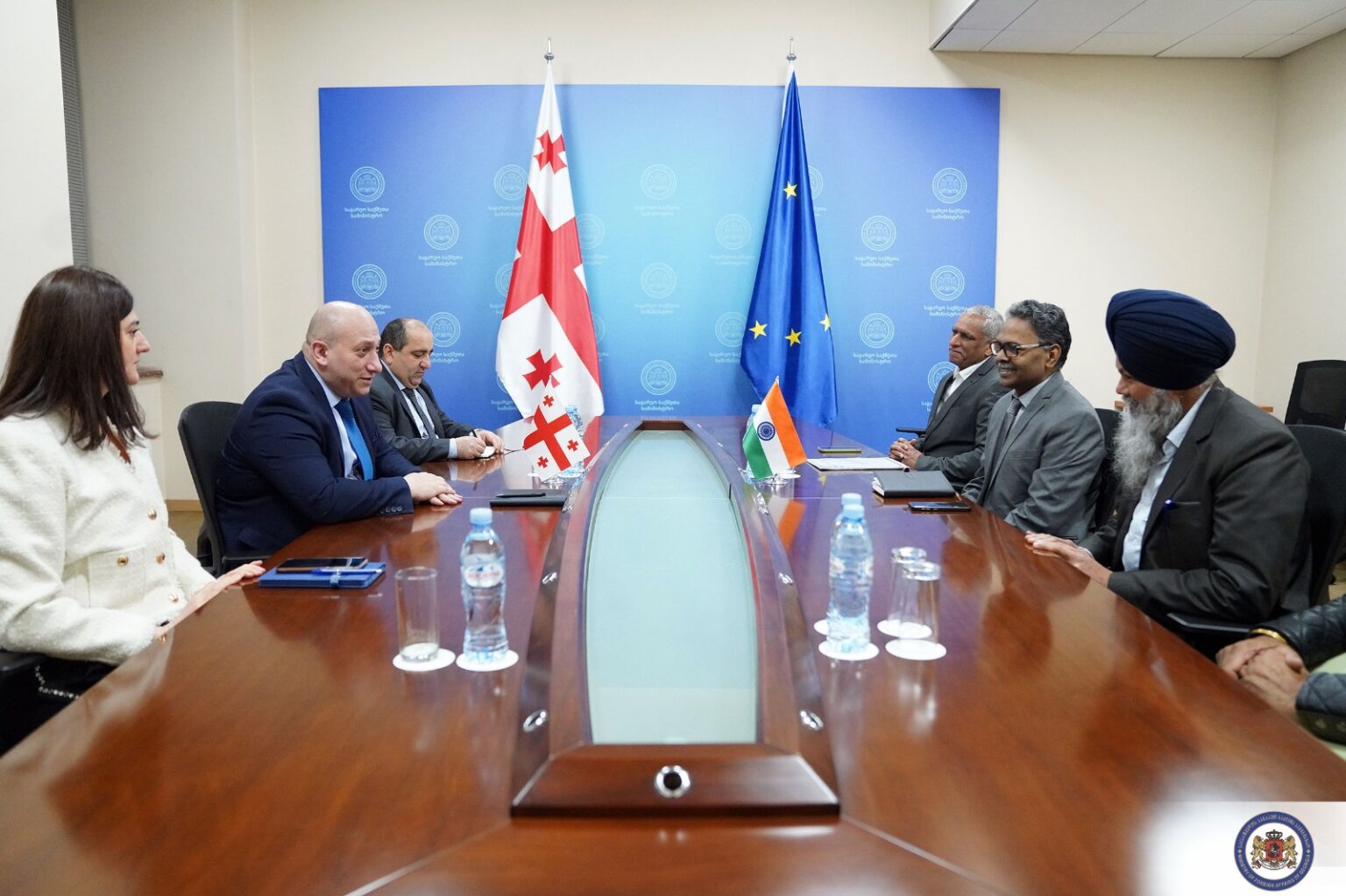 Deputy Minister of Foreign Affairs Aleksandre Khvtisiashvili has met with Representatives of the Embassy of the Republic of India to Georgia world