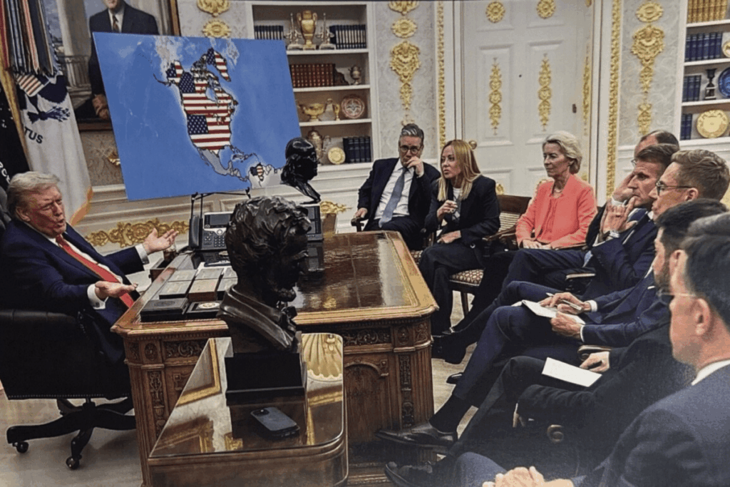 Trump Shares Map of US Including Greenland, Canada, Venezuela