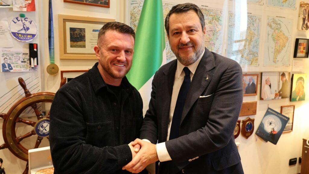 Salvini receives the Nazi Tommy Robinson, convicted of drugs, fraud and stalking
