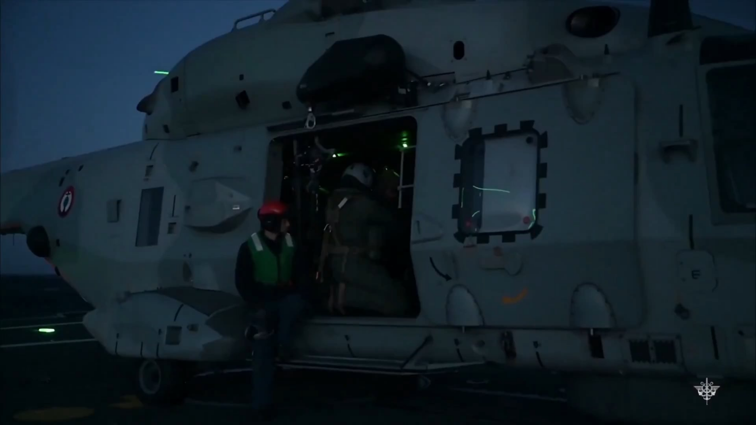 Footage of French forces conducting a helicopter assault to seize the Russian dark fleet oil tanker Grinch in the Mediterranean yesterday morning