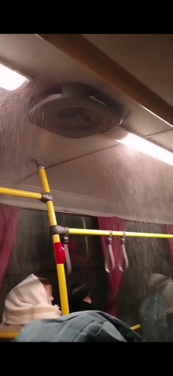 It snowed yesterday on the train, today on the long-distance bus...