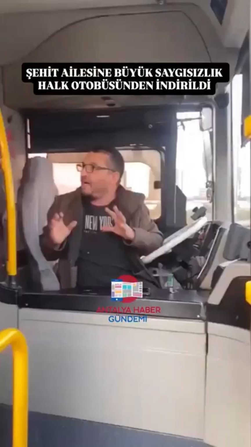 In Antalya, the driver who did not take the family of the martyrs onto the bus, saying "It does not concern me", was attacked with a gun. It was learned that the shooter said, "Spirit Man sends his regards." It is known that the term Spirit Man is identified with Sedat Peker.