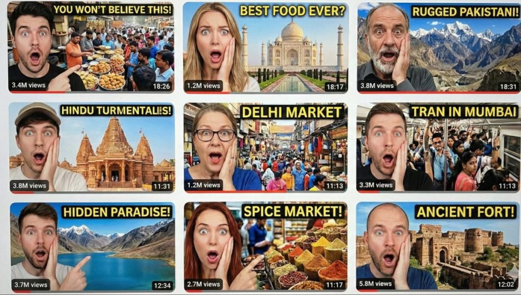 Western Travel Creators in South Asia