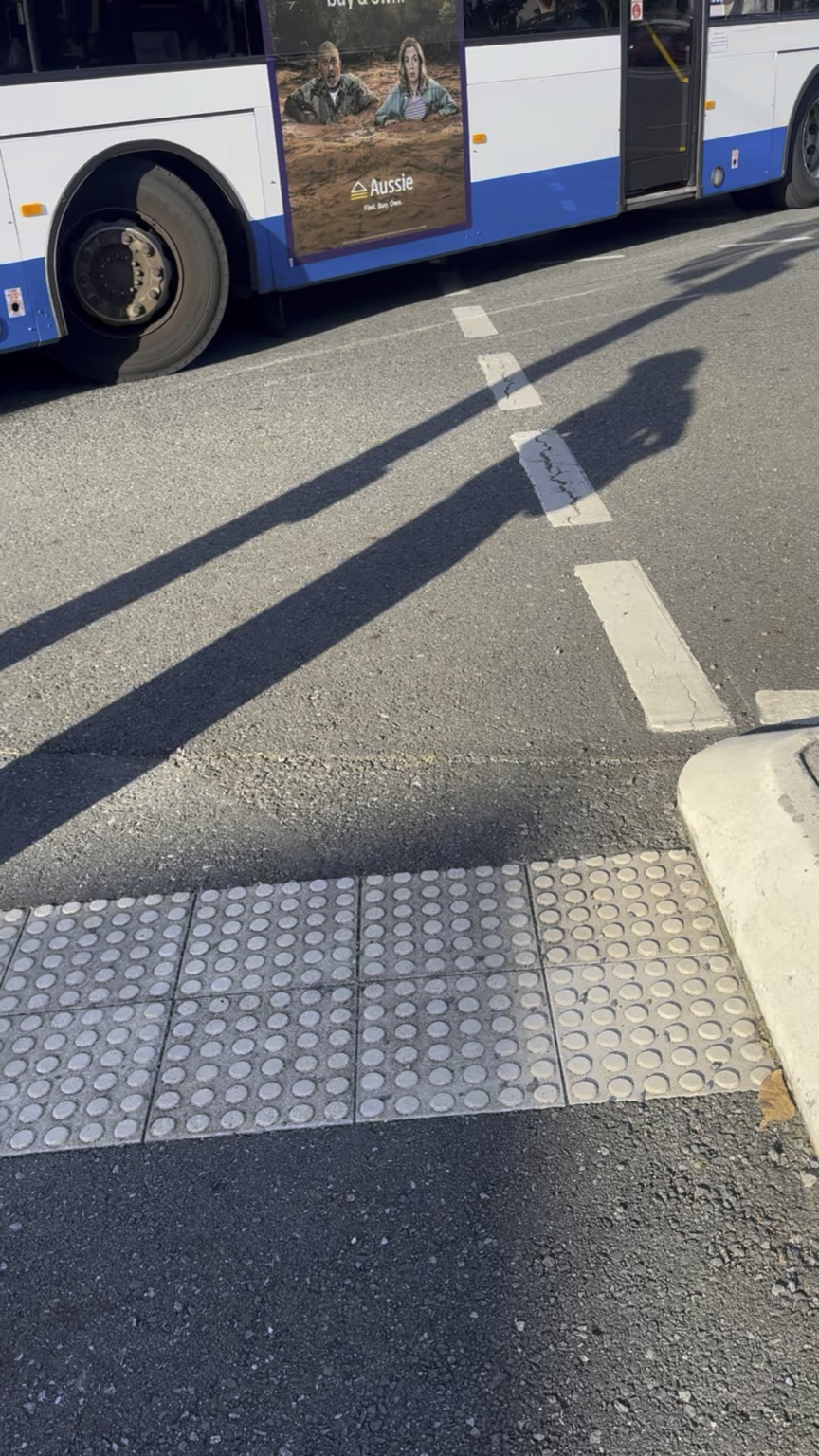 Buses always go through a red light (Indooroopilly shopping centre)