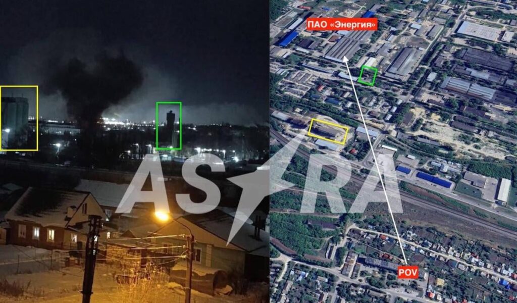 Ukraine Drones Hit Russia’s Top Battery Plant in Lipetsk, Massive Fire Erupts