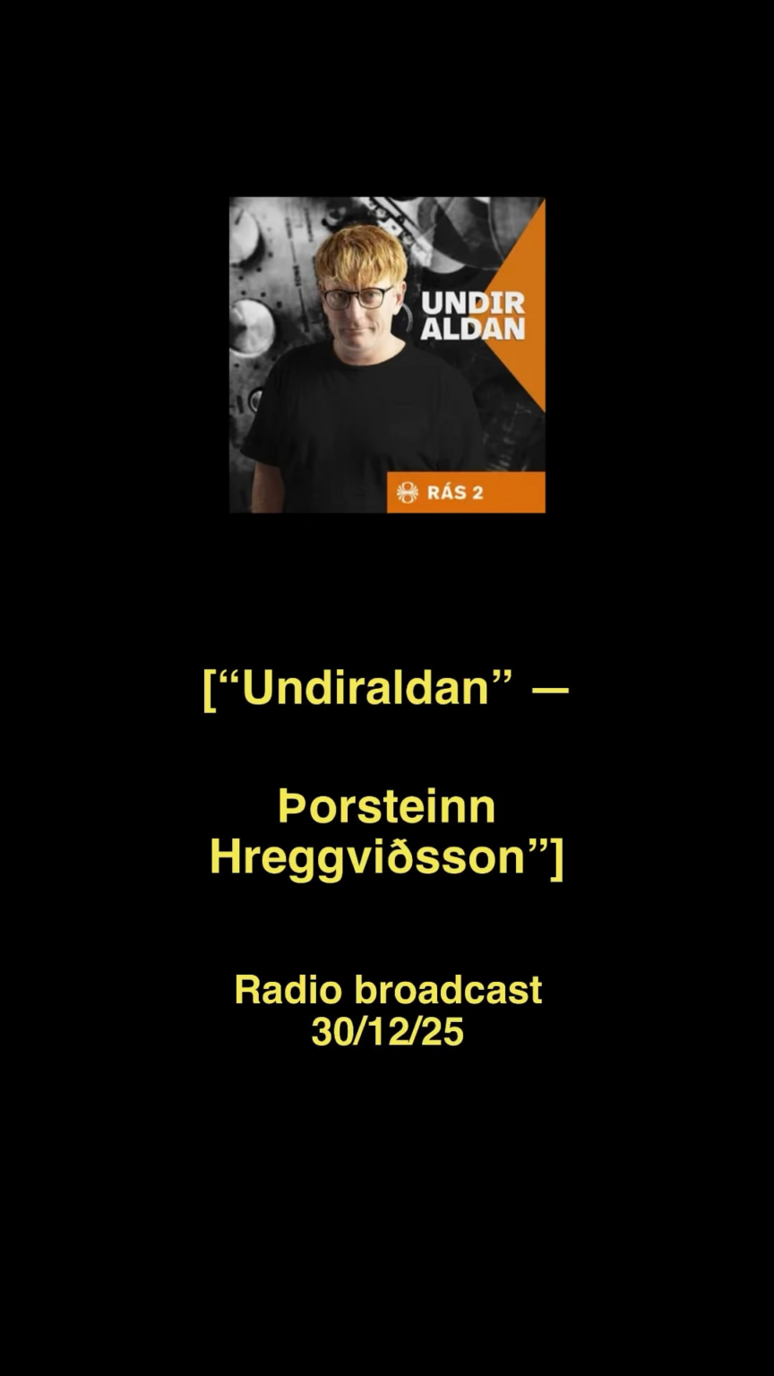 Moved to a horse-breeding farm in southern Iceland and built a small studio in the stable