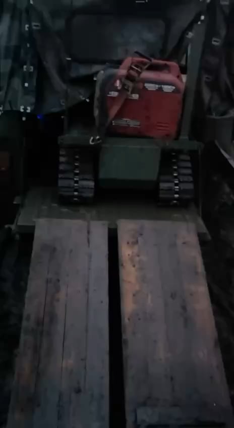 Russian logistics ground drone explodes on the ground minutes after being deployed, January 2026