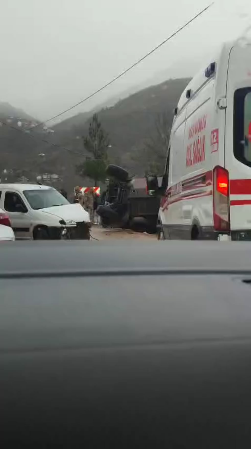 Civilian Vehicle Hit APC