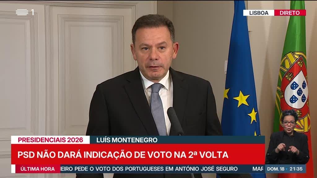 Montenegro announces that PSD will not give voting indication in the second round