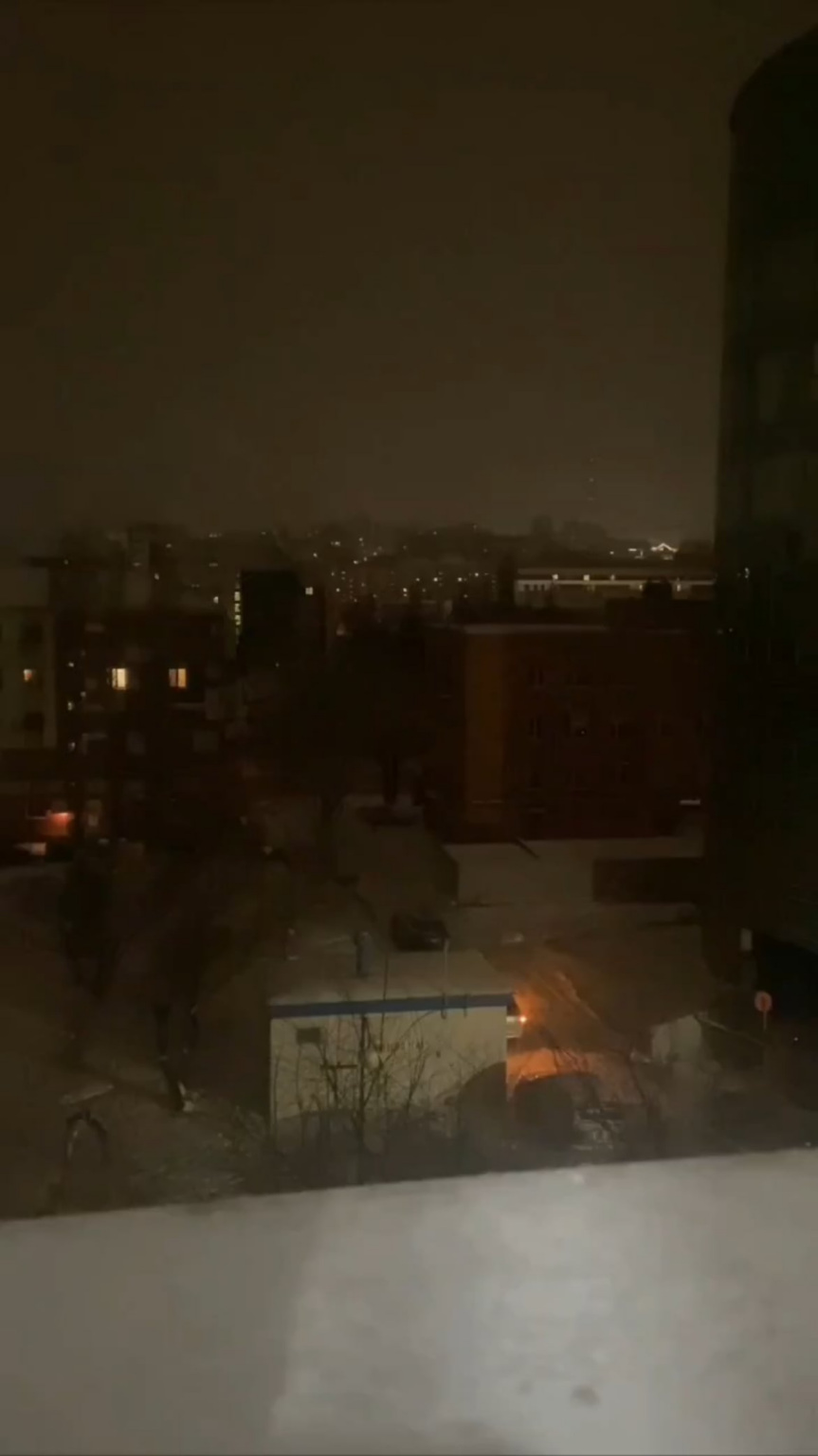 Belgorod, Russia, is having a rough night with over 50 explosions, reportedly the heaviest attack on the city yet. Power is out in parts of town. 25.01.2026