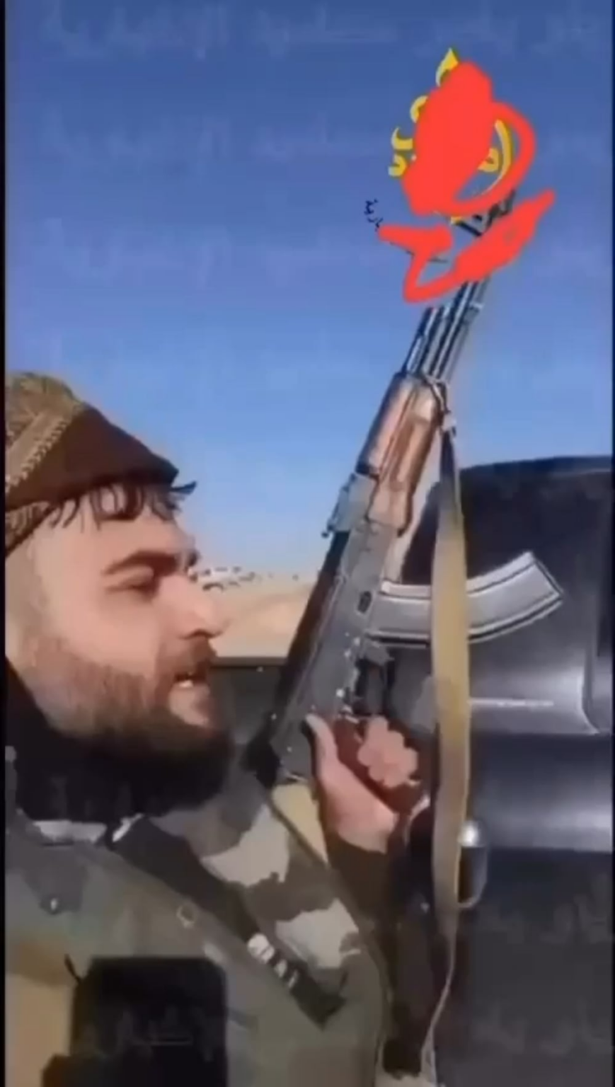 POV footage from an STG fighter showing an SDF Mugin-3 drone impacting his position.