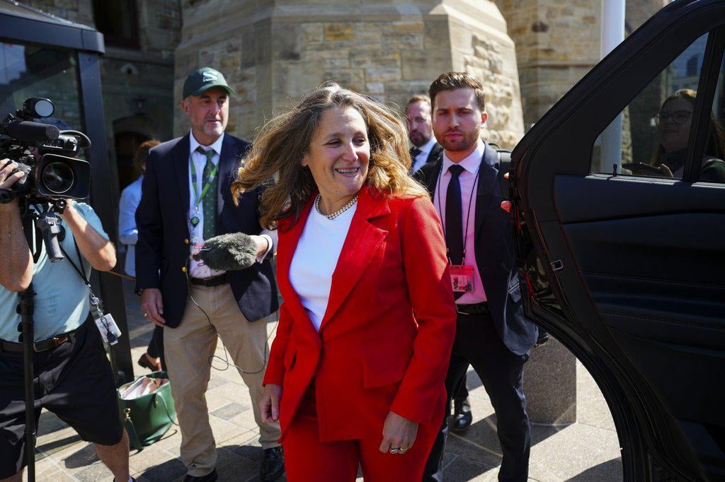 Freeland resigning as Toronto MP on Friday