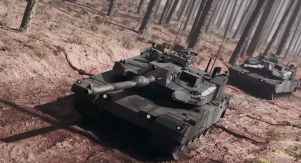 Render of the K2PL tank with upgrades by Hyundai Rotem