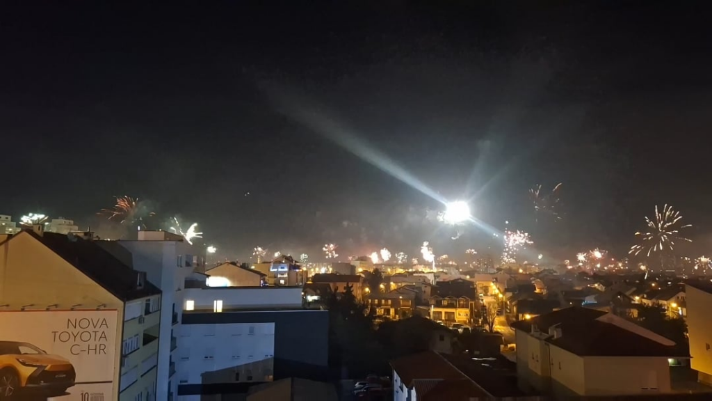 New Year from Dubrava, view to the East.