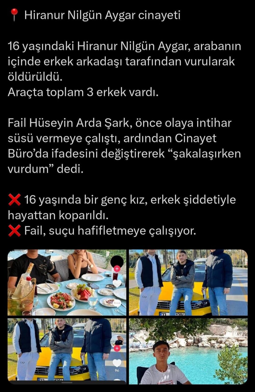 Murat Aygar, the father of Hiranur Aygar, who was murdered by his lover at the age of 16, is the victim of threatening messages.