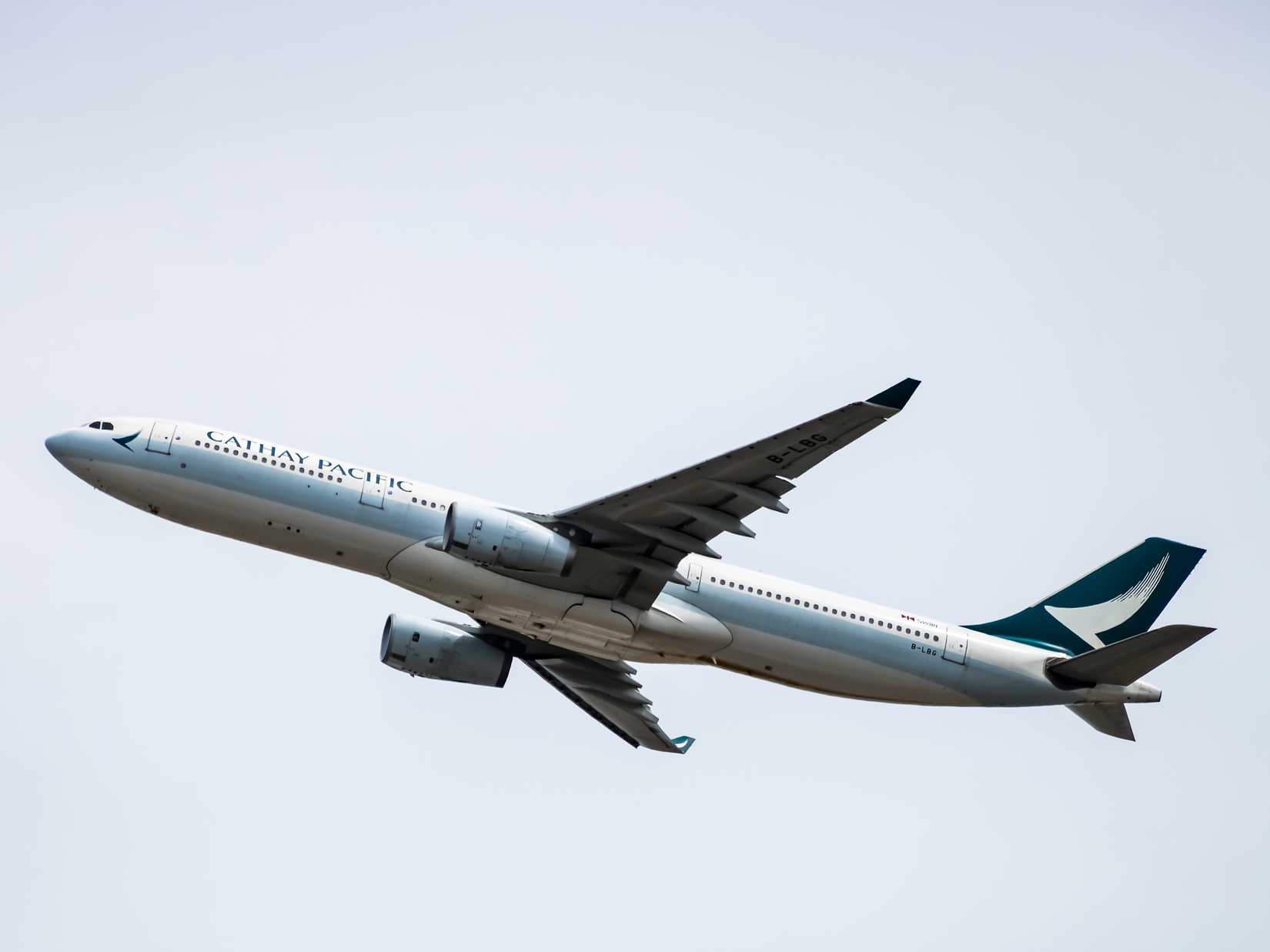 B-LBG Cathay Pacific Airbus A330-343 has taken off from Changi Airport.