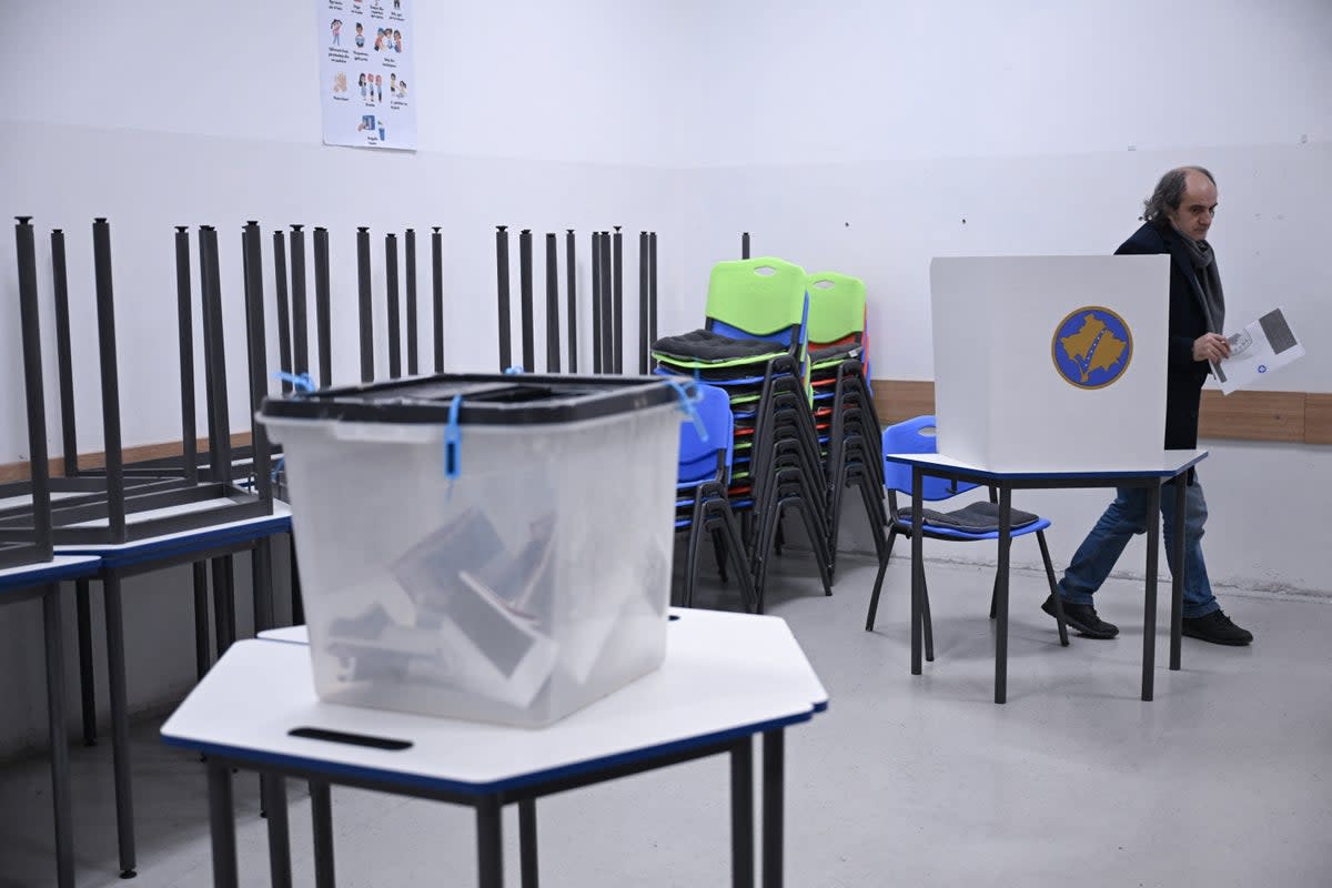 Prime Minister Albin Kurti's Vetevendosje, or Self-Determination, party swept the vote in December winning some 51 per cent of the ballots (AFP via Getty Images)