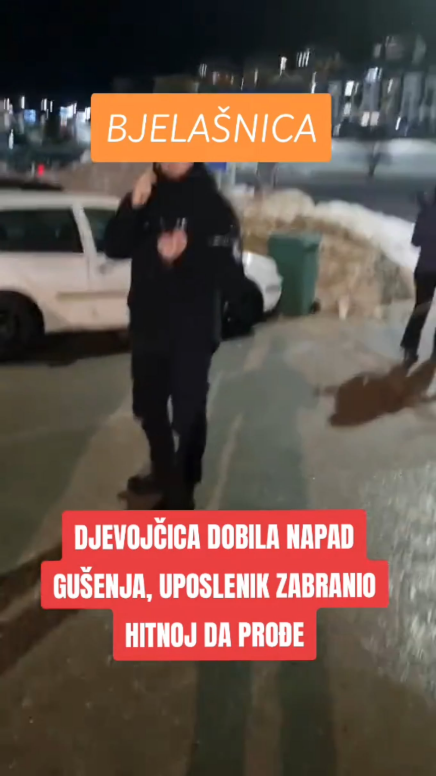The girl was suffocating and the ZOI worker forbade the ambulance to pass?