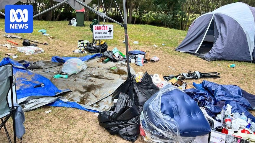 Summer festival-goers continue to abandon truckloads of camping gear