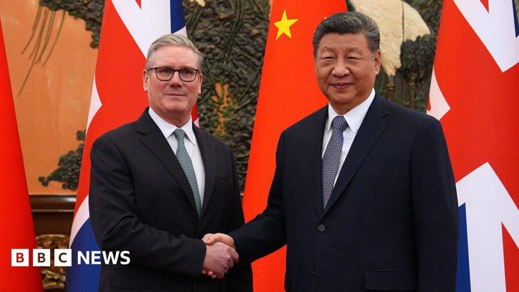 UK and China must build 'more sophisticated relationship', Starmer tells Xi - live updates