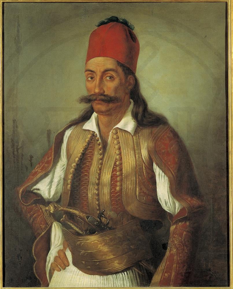 23/1/1780 (or 1782): Georgios Karaiskakis is born