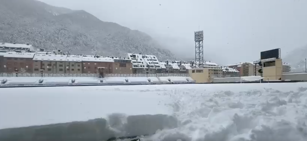 ❌Andorra vs Cultural called off due to heavy snow Download app from appStore