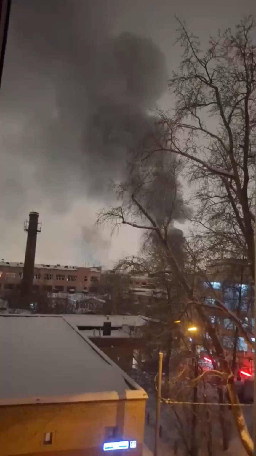 UEC-Salut, a factory producing jet engines for aircraft and helicopters is on fire in Moscow