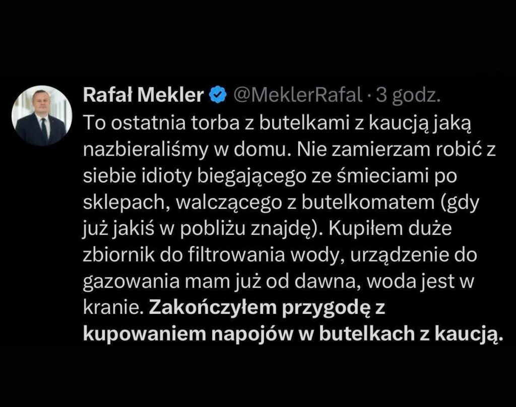 The deposit system brings positive changes even for Confederation politicians.