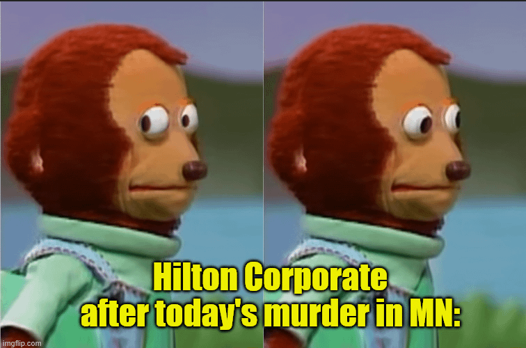 Hilton's slogan: "It Matters Where You Stay".