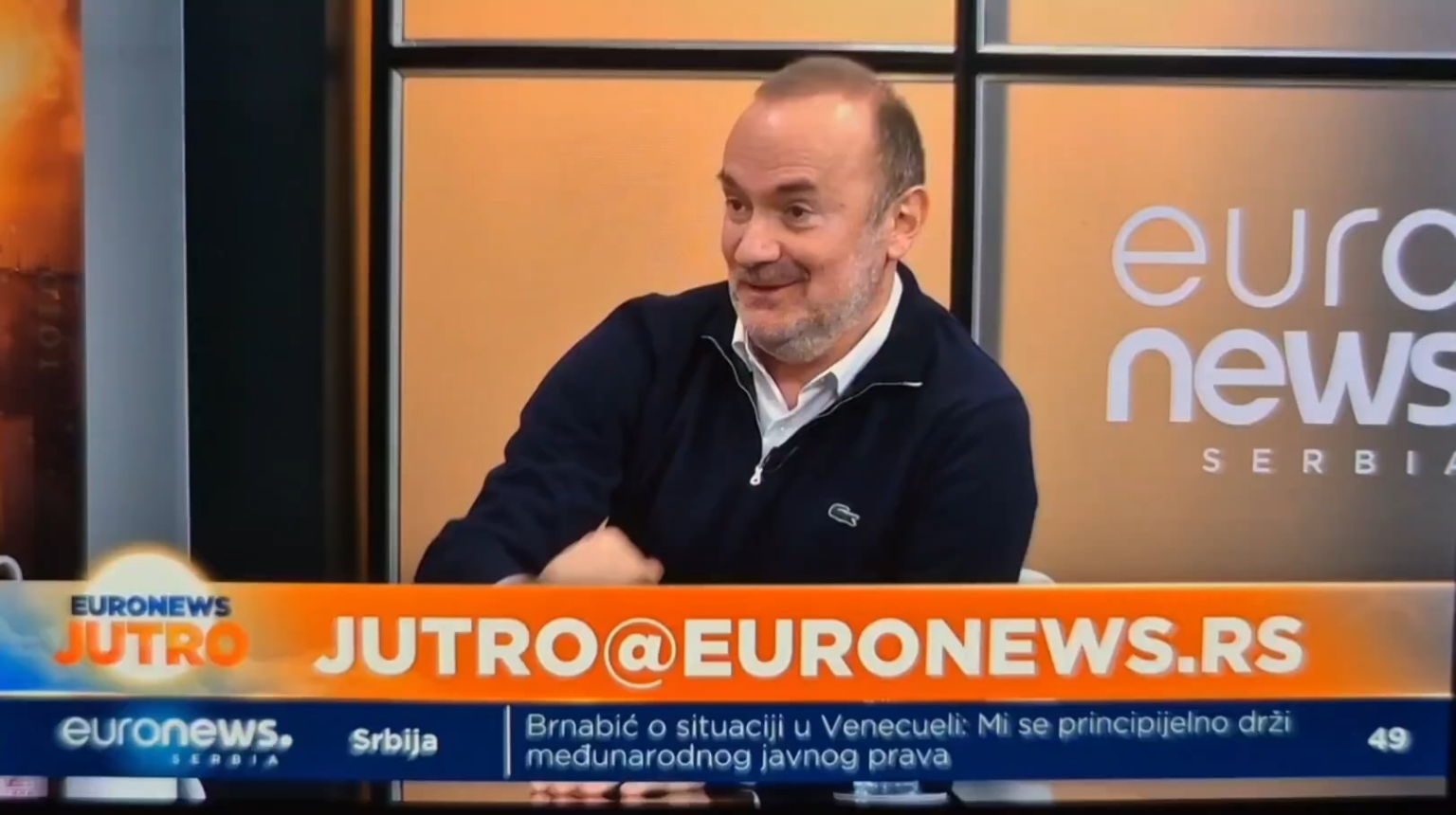 Vladimir Pavićević's last appearance on Euronews (probably)
