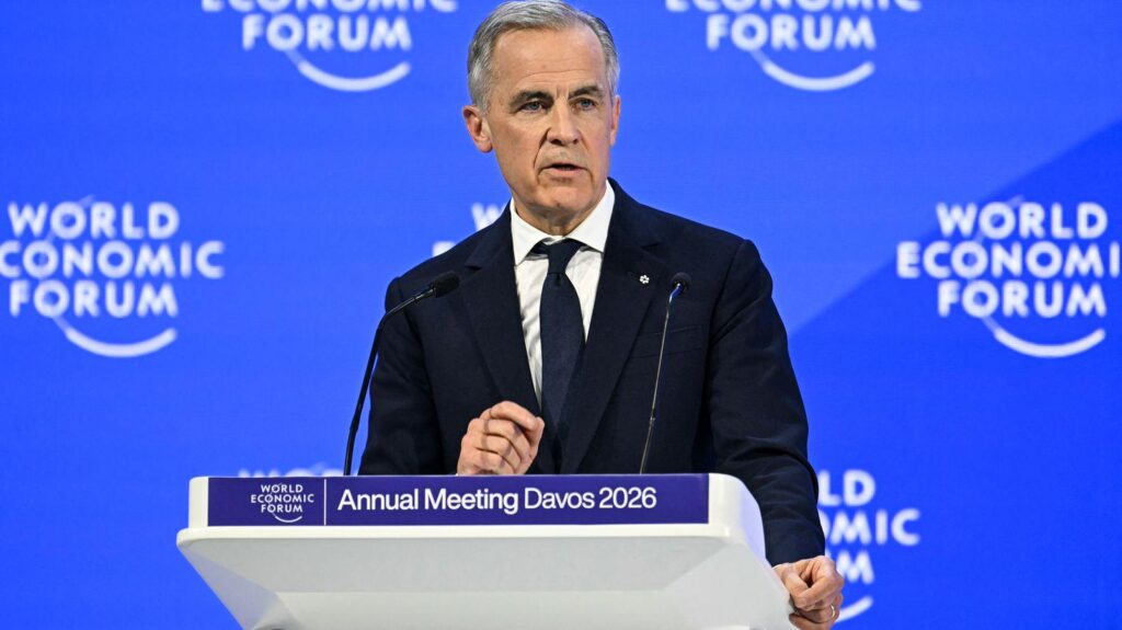 “If we are not at the table, we are on the menu”: in Davos, the Canadian Prime Minister speaks of the “fracture” of the world order