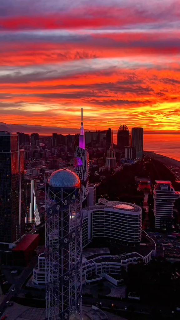Vivid Sunset Over Batumi Yesterday