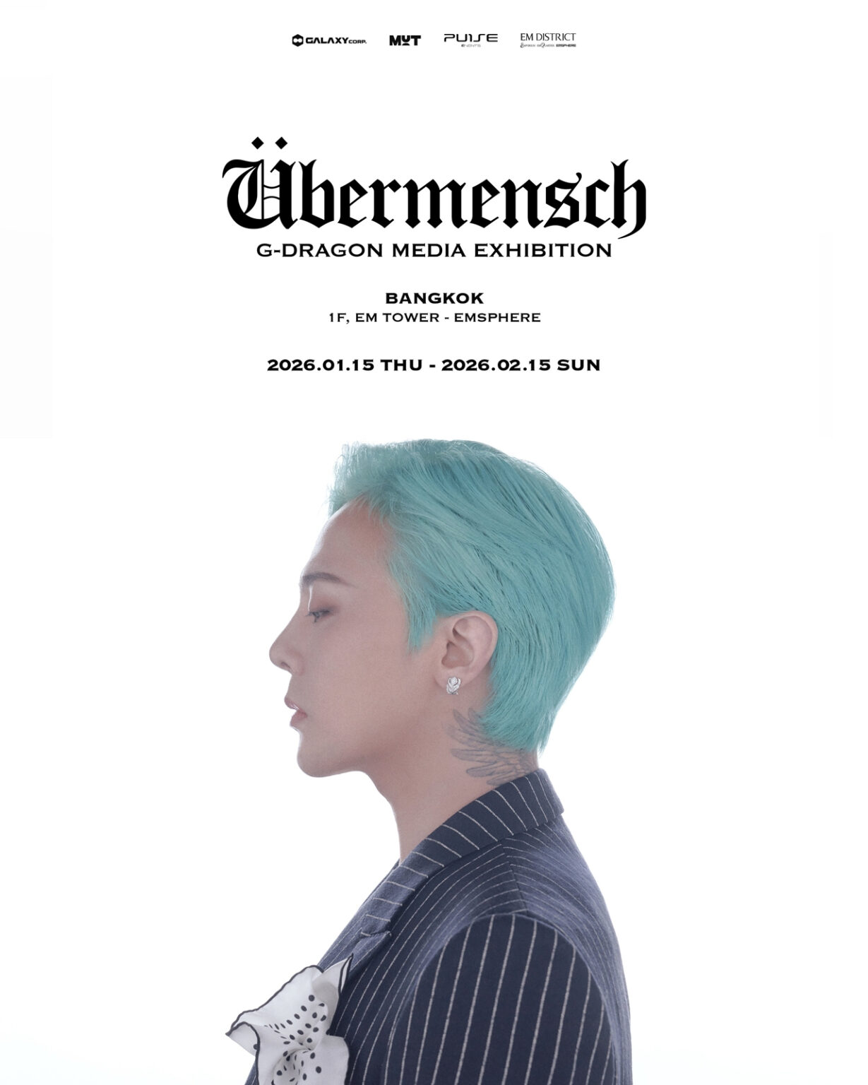 Poster for G-Dragon's “Ubermensch” media exhibition in Bangkok [CREATIVE MUT]