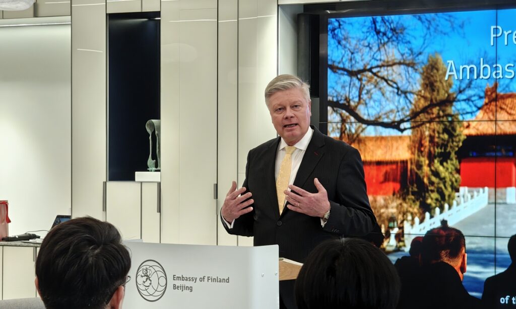 Finland’s ambassador calls PM Orpo’s China visit successful, says ‘pragmatic’ Finland hopes EU-China ties will improve Finnish Ambassador to China Mikko Kinnunen speaks at a press briefing on January 28, 2026 in Beijing. Photo: Courtesy of the Finnish Embassy to China