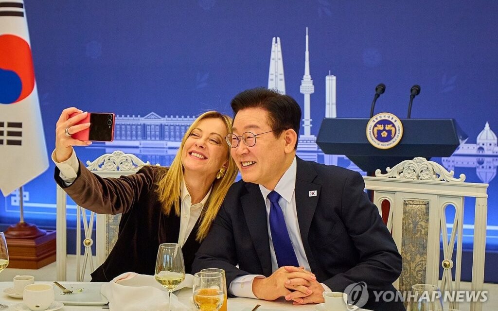 S. Korea's Lee highlights 'power of culture' in luncheon with Italian PM Meloni