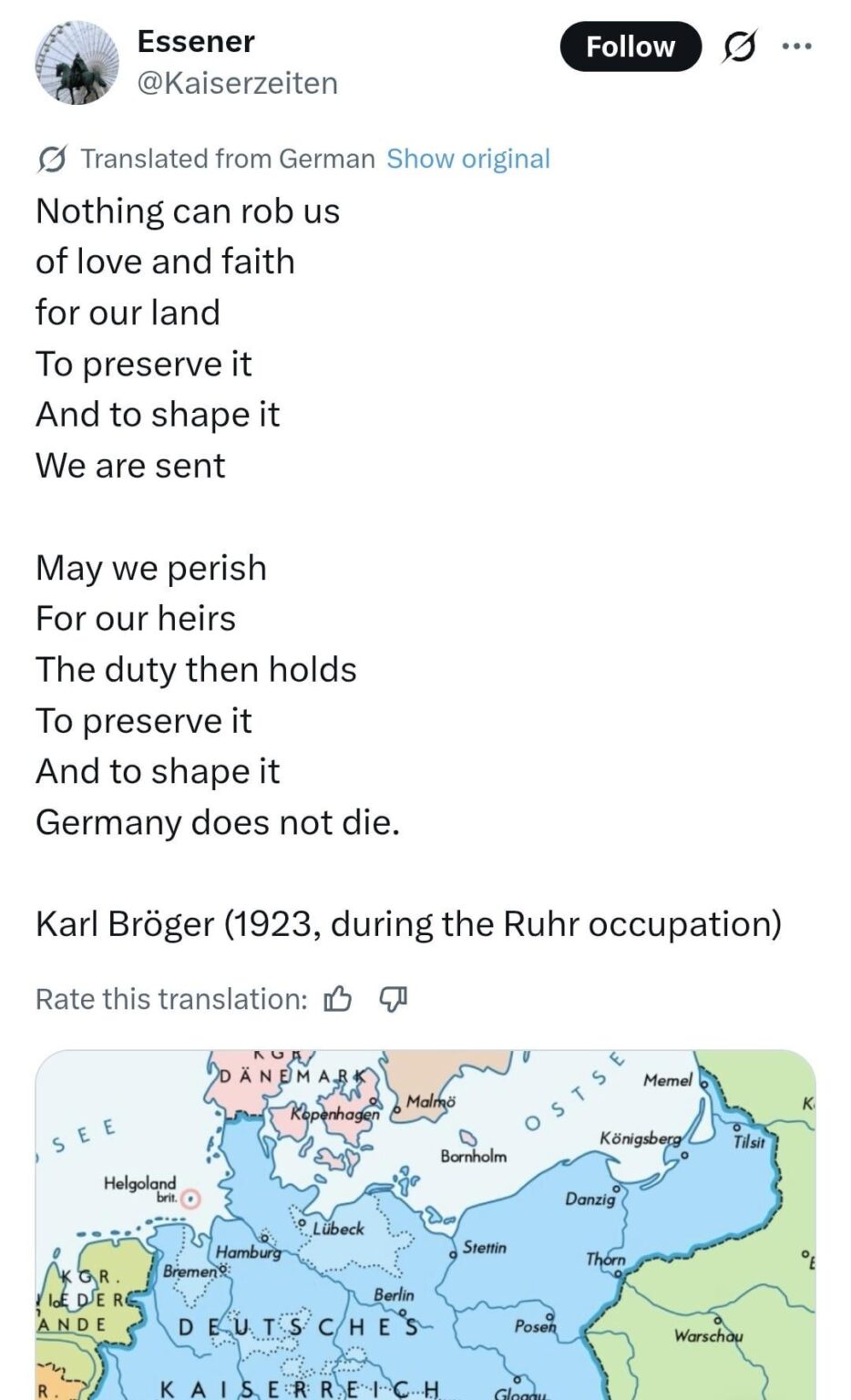 Irredentism spreading among German far-right. Thoughts?