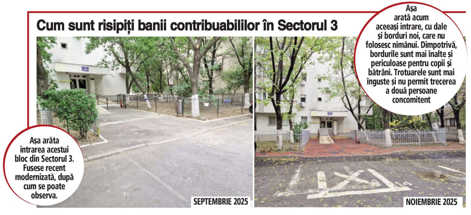 Children's table versus curbs. The town hall of sector 3, which spent tens of millions of euros last year on the replacement of completely new curbs and sidewalks, announced that it no longer has the money to provide food for the children through this year's "School after School" program