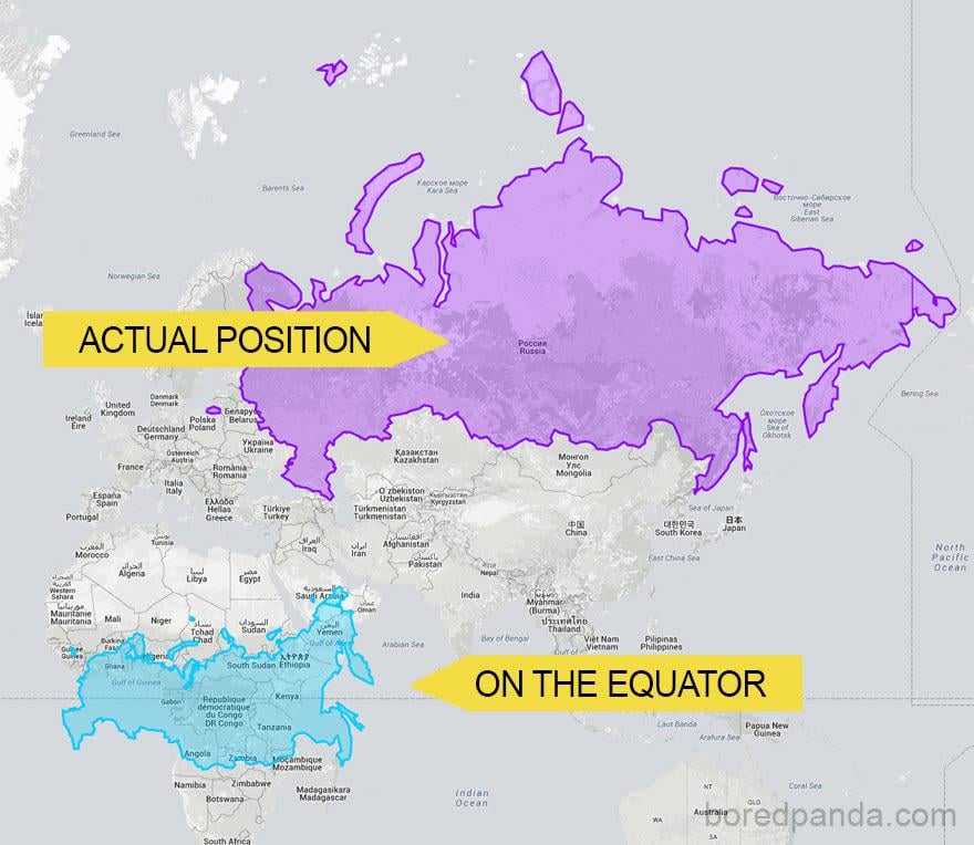 True size of Russia