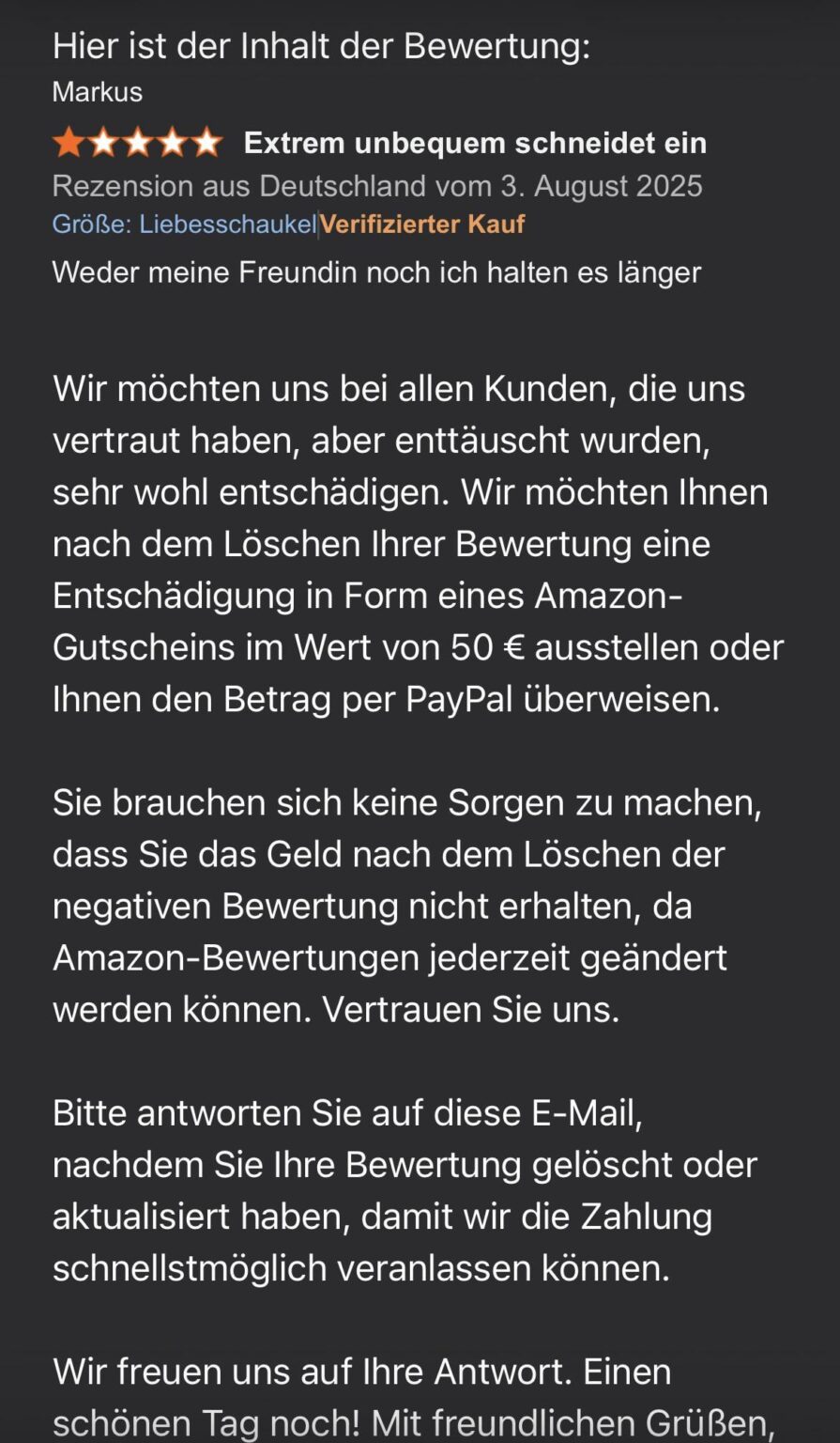 Amazon Reviews Scam