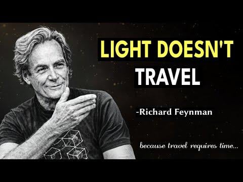 Much like Sagan, Feynman could make the complex understandable.  -- On the Speed of Light.