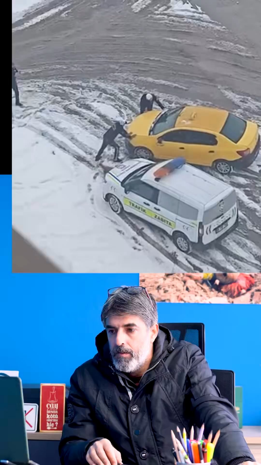 It turned out that the 'helping the taxi driver' video shot by the police teams in Malatya was fiction.