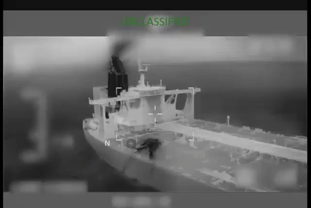 Russian shadow fleet vessel boarding
