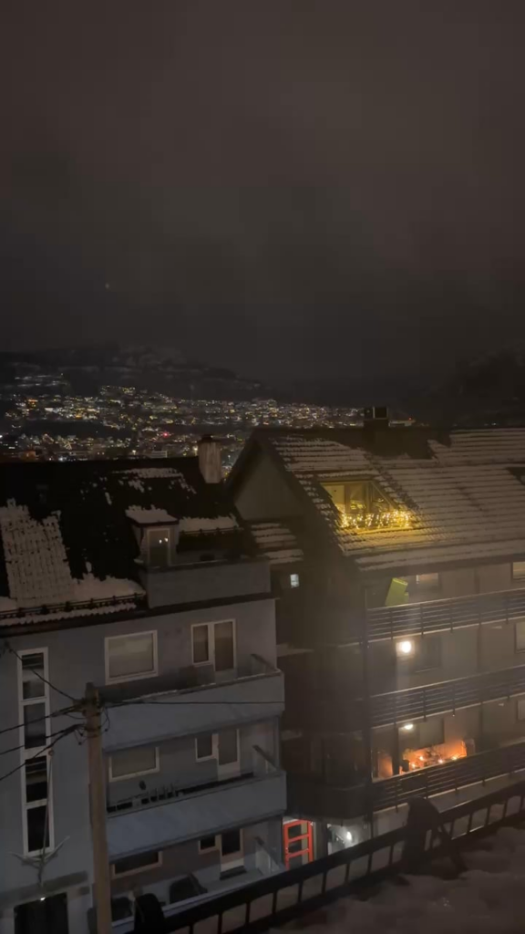 The mountains are singing in Bergen tonight